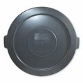 Impactprod Impact, ADVANCED GATOR LIDS, FOR 32 GAL GATOR CONTAINERS, FLAT-TOP, 22in DIAMETER, GRAY 77333